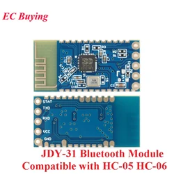 10Pcs/1pc JDY-31 Bluetooth-compatible BLE 3.0 SPP-C HC-05 HC-06 Module Serial Port 2.4G Transparent Transmission HC 05 06 JDY-30