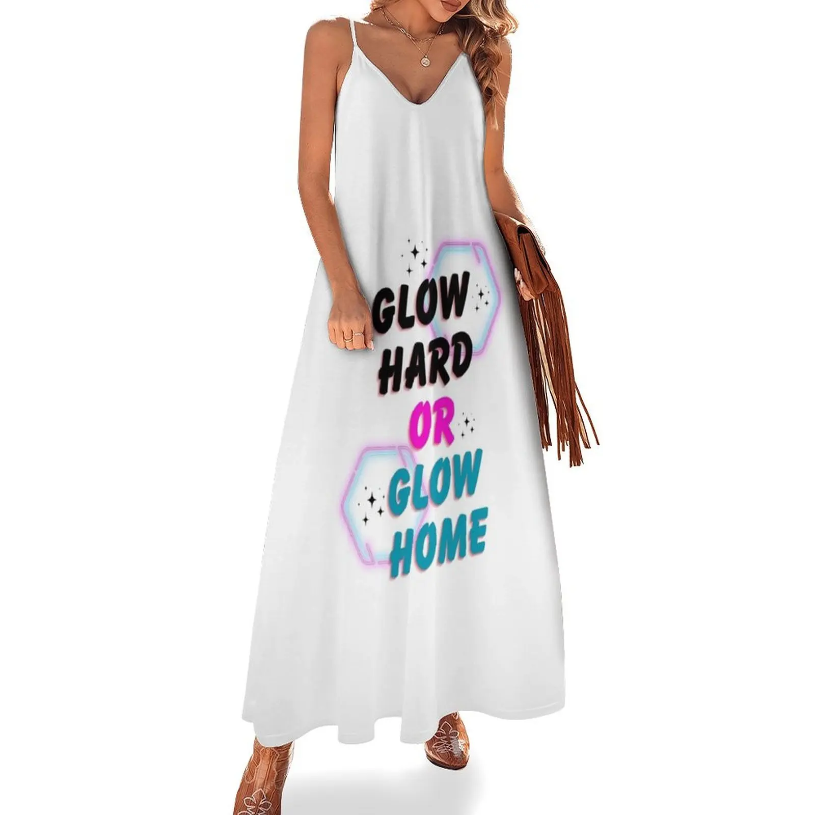 

Glow Hard or Glow Home Sleeveless Dress long sleeve dresses Bride dresses