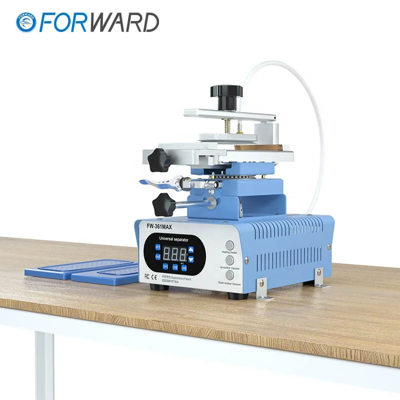 FORWARD FW-361Max 7 In 1 Mid-Frame Removal Separator Machine With 370 Rotary Vacuum Platform For Phone Glass Repair Separate