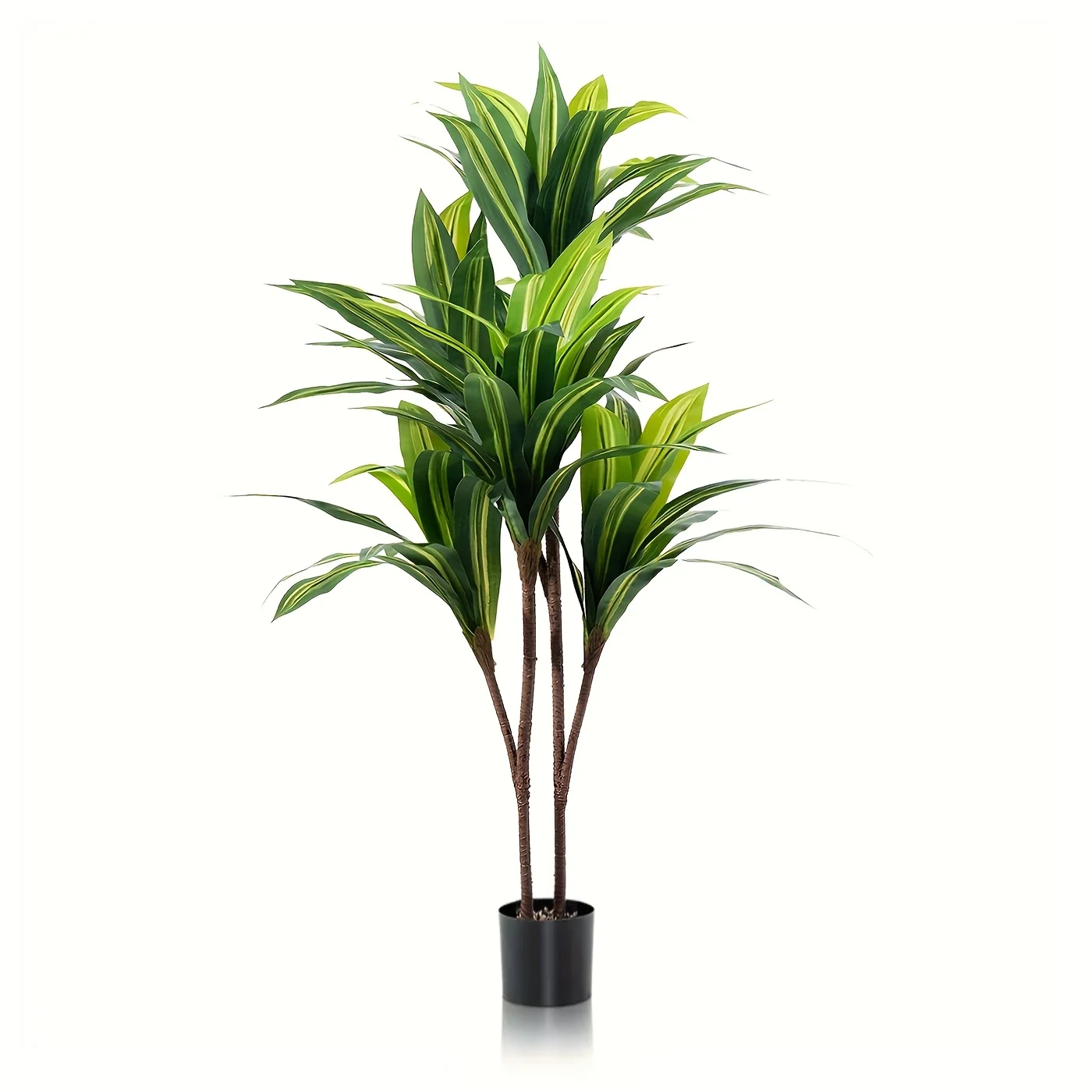 

Artificial Dracaena Plant Indoor 4FT Tall Eco-friendly High Simulation Faux Yucca Tree in Pot