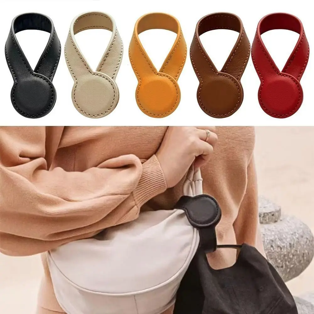 New Powerful Magnet Magnetic Hat Clip PU Leather Portable Leather Hat Holder Solid Color Hat Keeper Clip Luggage