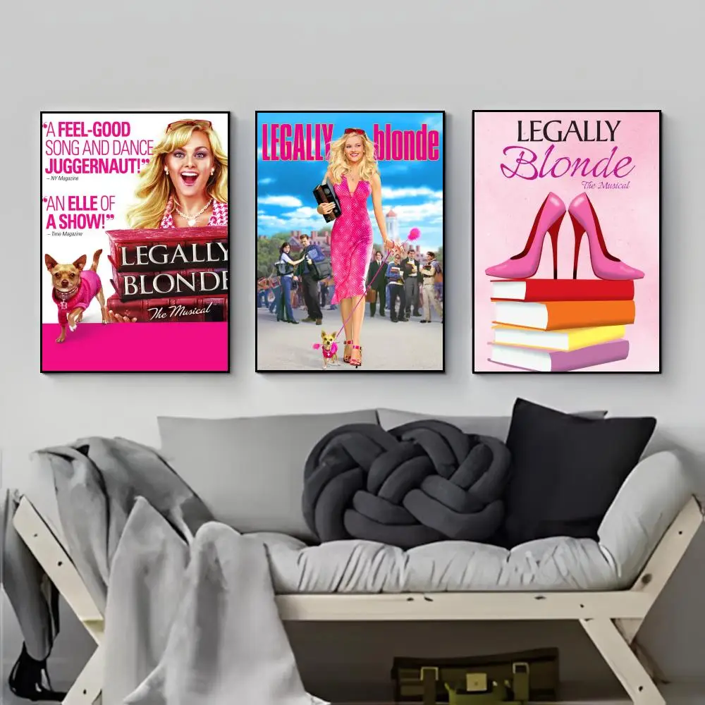 Bright Fun Movie L-Legally Blonde Poster Poster HD  Waterproof Wall Sticker Bar Living Room Decor Gift