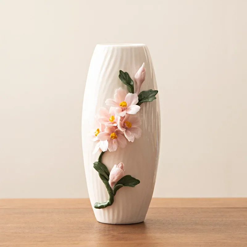 Pure hand-squeezed flowers, flower utensils, peony flowers, living room home flower arrangement, dried flower vase
