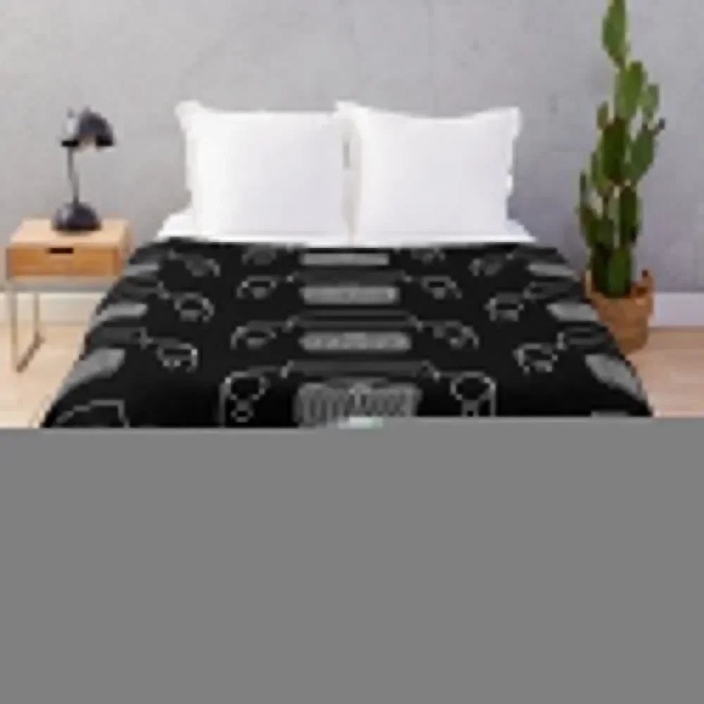 

1961 MGA classic car outline graphic (white) Throw Blanket Warm Comfortable Blanket Gift for Parents Friends