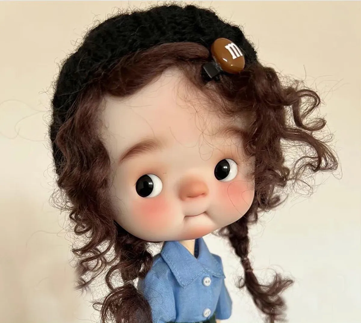 in stock 1/6 Huhu koki head with body ob24 blythe baby fish didi dada resin cute dolls for boys girls present