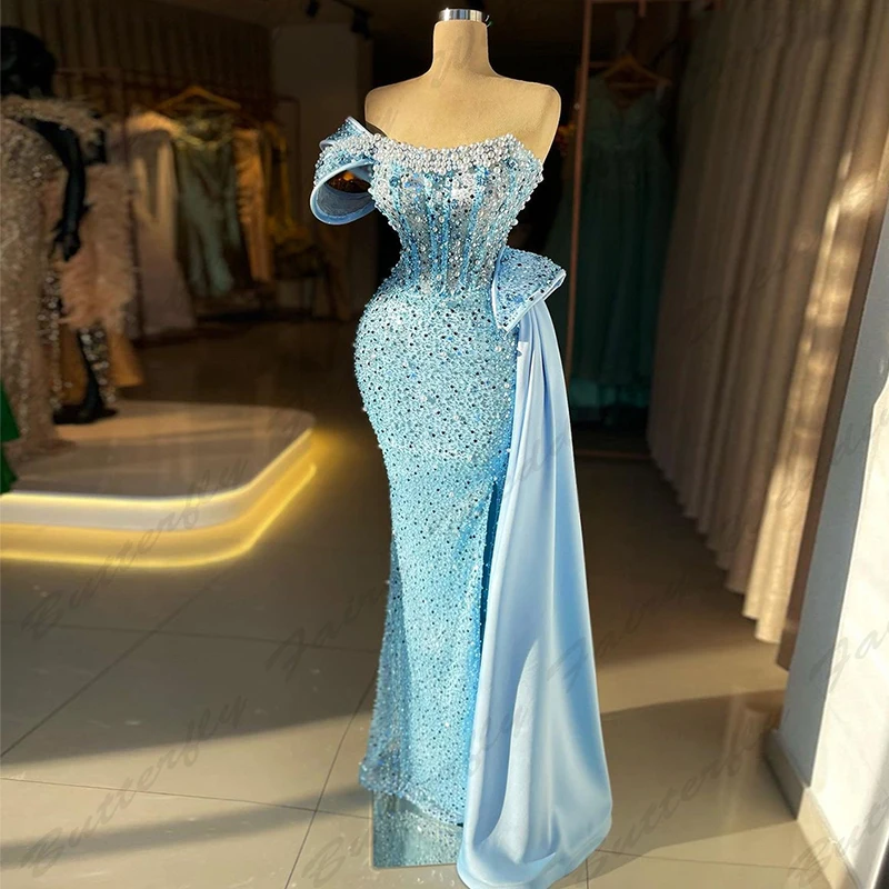 Robe de Soirée en Forme de Sirène pour Femme, Tenue de Bal, Élégante et Sexy, de Luxe, Exquise, 2024