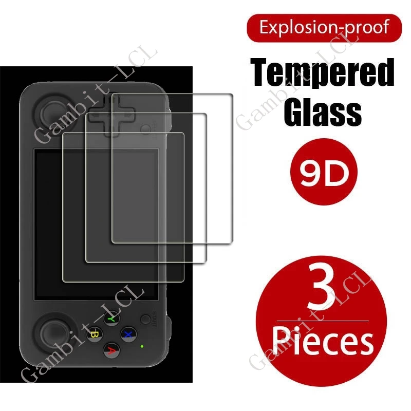 3PCS 9H HD Tempered Glass For Anbernic RG35XX H 3.5Inch AnbernicRG35XXH Player Games Screen Protector Cover Film