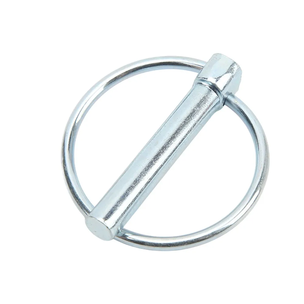 

10 шт., зажимы для штифтов из углеродистой стали промышленного класса, серебряные сверхмощные кольца для штифтов, быстроразъемные стопорные штифты, тракторы