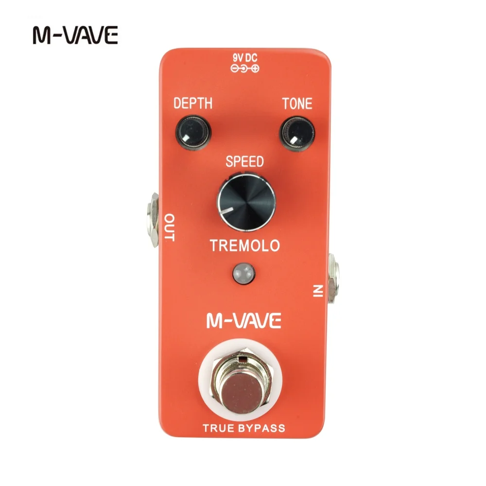 

M-vave TREMOLO Classic Tremolo Guitar Effect Pedal Zinc Alloy Shell True Bypass Guitar Accessories Guitar Parts