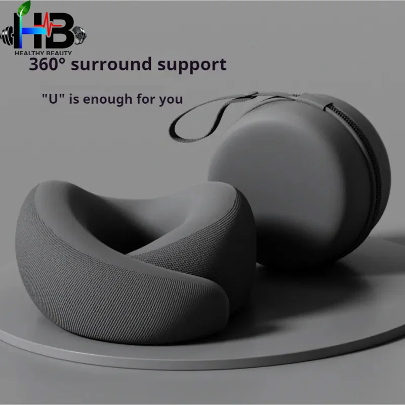 

Дорожная подушка для шеи HB, прочная U-образная подушка для путешествий, не деформирующаяся подушка для самолета