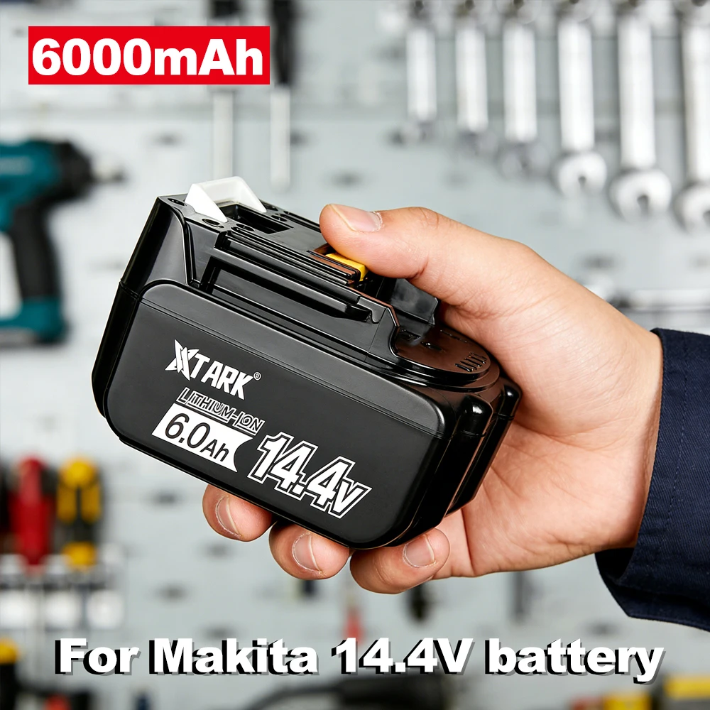 

14.4V 6.0Ah Rechargeable Li-Ion Battery For Makita 14V Power Tools 5000mAh BL1460 BL1430 1415 194066-1
