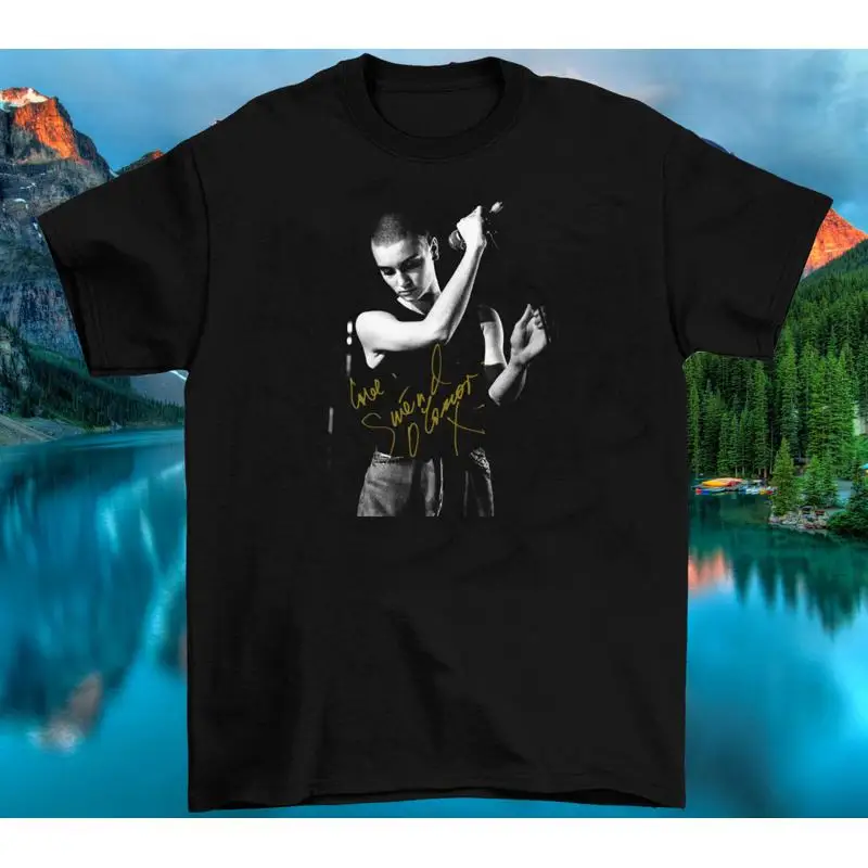 

РАСПРОДАЖА Sinead O' Connor Live In Concert Хлопковая черная футболка в полный размер