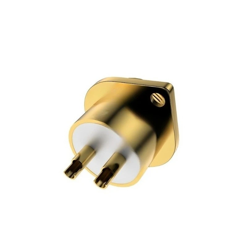 GM16G Pure Red Copper Gold Plated GX16 Aviation Plug Socket Connector 2 Pin Male Connector