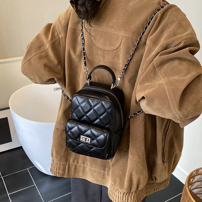 حقائب يد جلدية فاخرة للسيدات، حقيبة يد أنيقة للنساء مع تصميم كلاسيكي مشهور #6