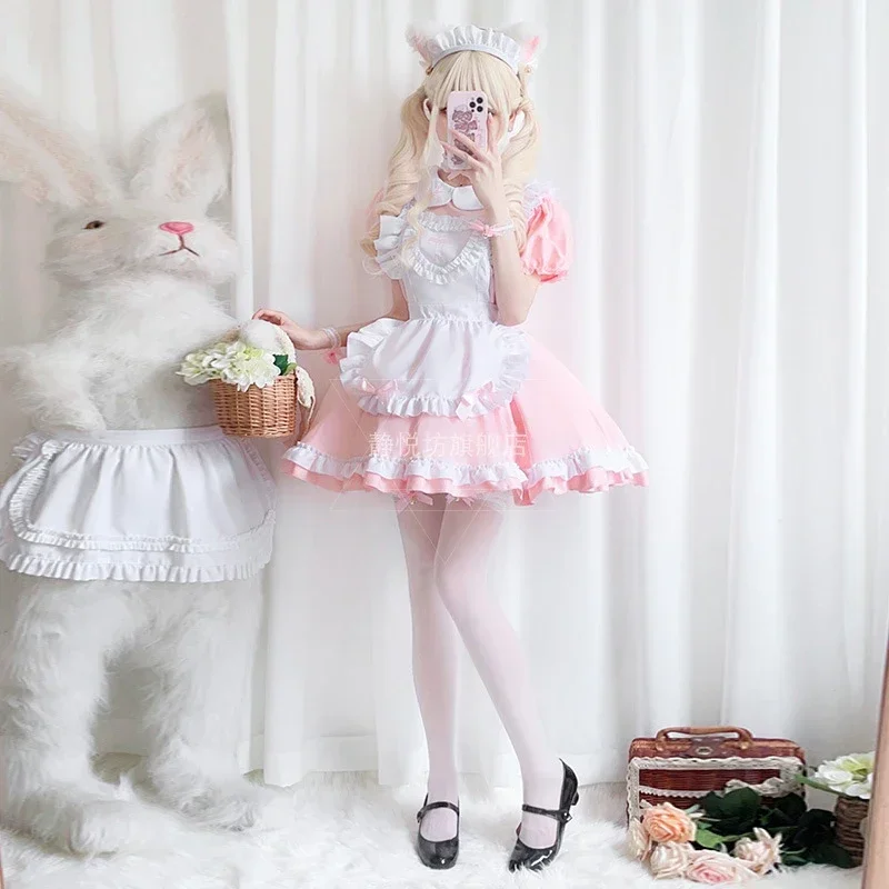 SN88 แม่บ้าน COSPLAY Lolita Cross Gothic Laurie ฮาโลวีนผู้ใหญ่เสื้อผ้าอะนิเมะเครื่องแต่งกายสาวนุ่มชุด Disfraz อะนิเมะ Vestid