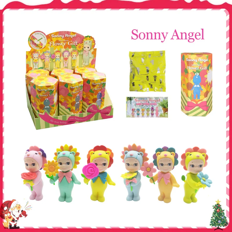 Anime Sonny Angel Flower Series Kids Toys Angel Girls Candy House Series Figurines Trendy Toys Car Decorations Christmas Gifts