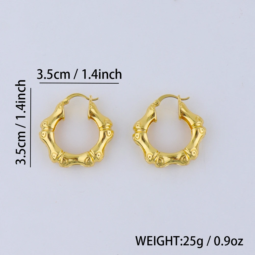 Charms Fine Workmanship Bamboo Shape Ring Earrings for Women Free Shipping Halloween Fashion Jewelry Girl Accessory Gifts