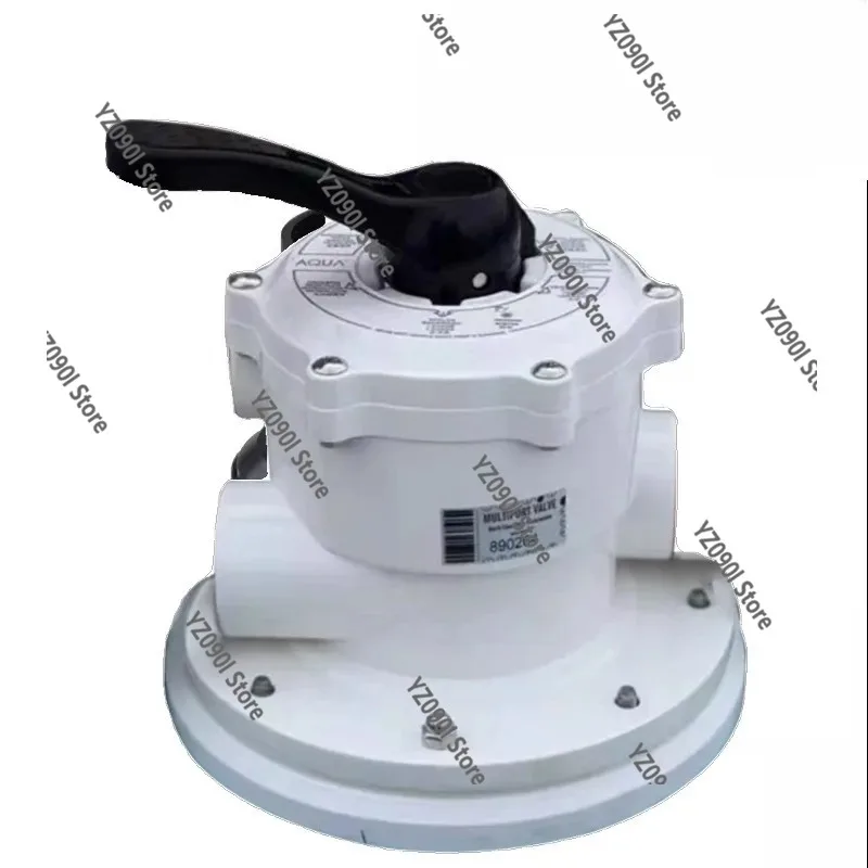 Válvula de 2 pulgadas de montaje superior multipuerto de 6 posiciones para filtro de piscina, cabezal de válvula para tanque de arena con conexión de brida
