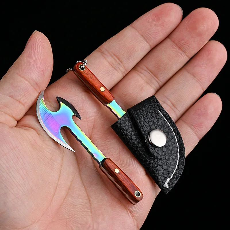 Mini Blade Embroidered Axe Available in Multiple Colors, Portable Open Box Axe, Express Knife, EDC Small Axe