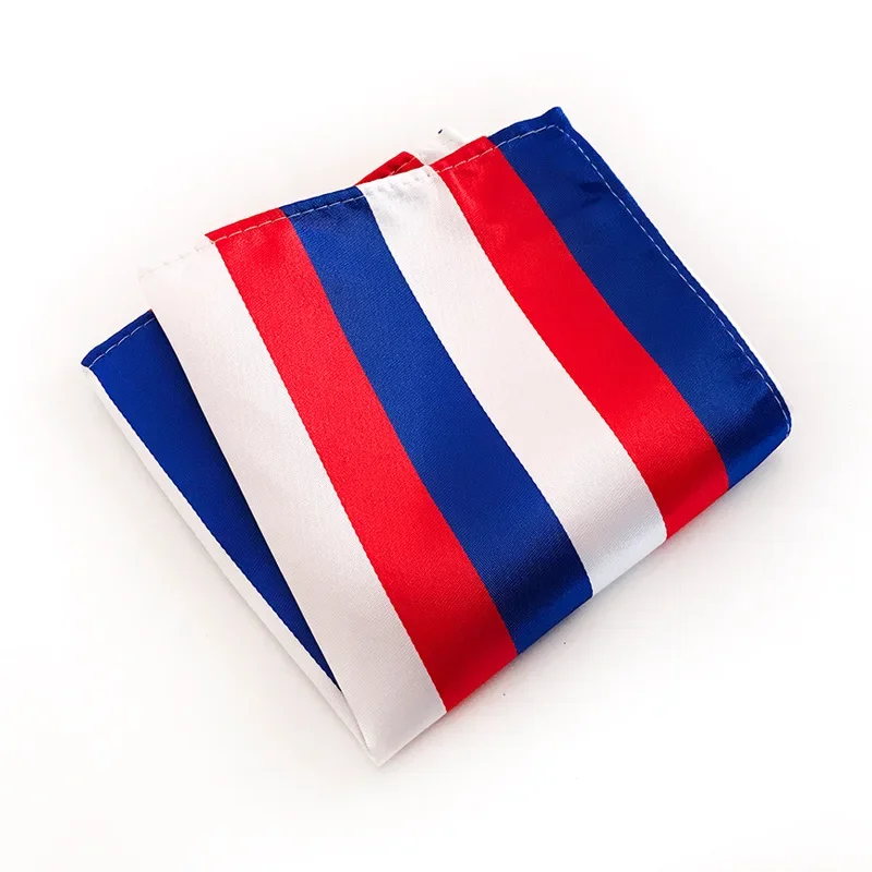 67 Style Luxury Striped Men Pocket Square Hanky Classic Wedding Party Handkerchief Soft Silk Vintage Hankies Chest Towel