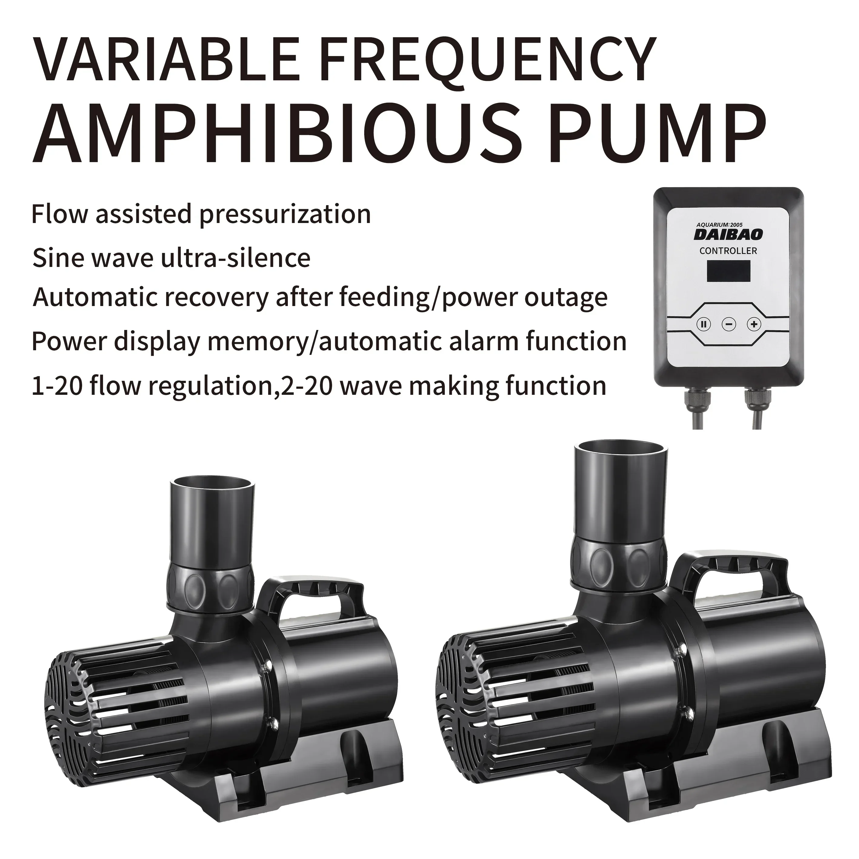 Submersible Water Pump 16000L Variable Frequency Water Pump For Fish Pond