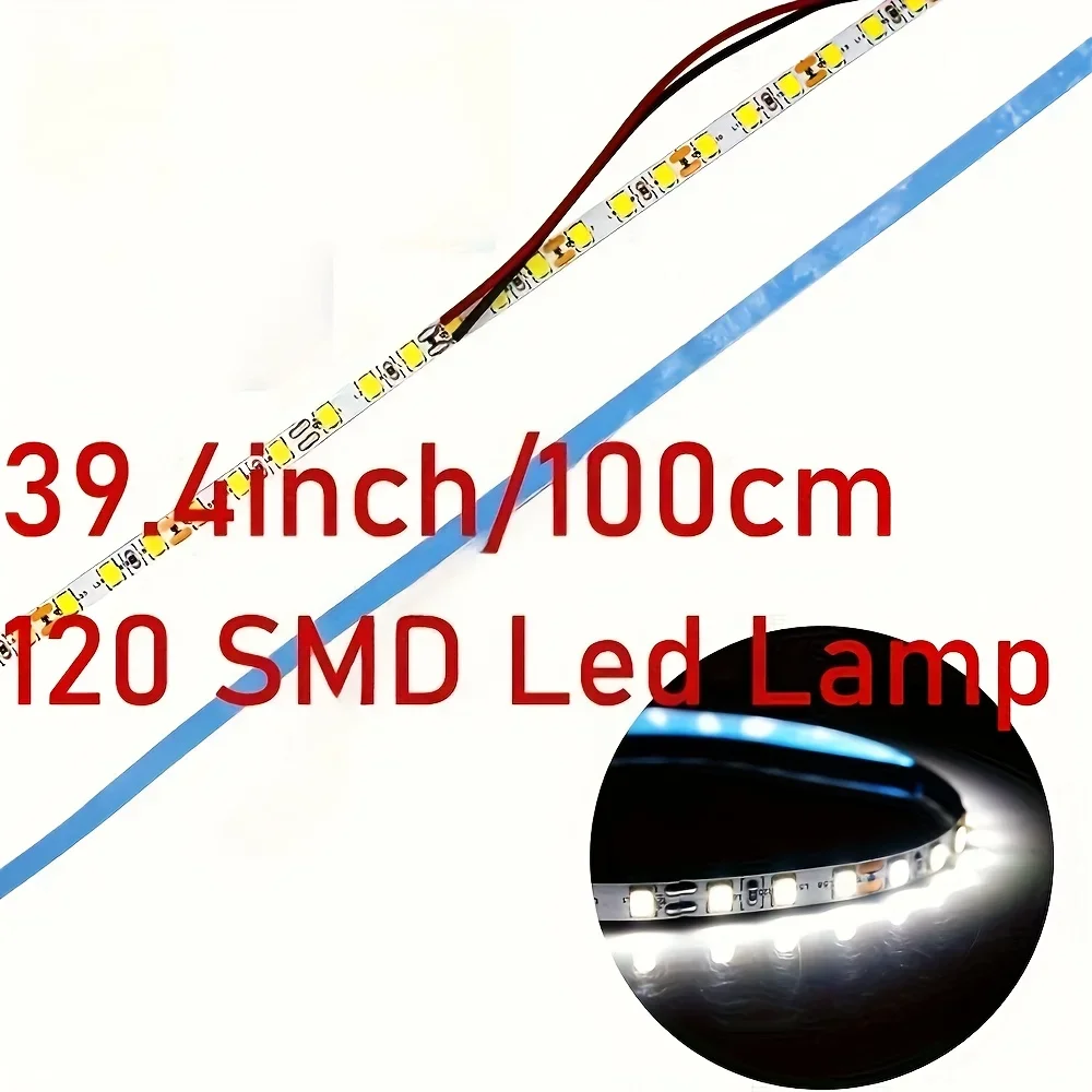 LED Strip Light Tape Festoon T10/BA9S LED for Car Trunk Cargo Area Luggage Compartment Interior Illumination White 6000K
