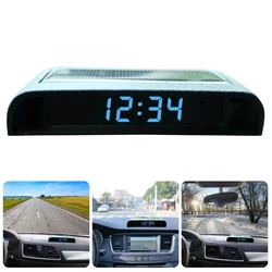 Environmentally Friendly Solar Car Clock with Nighttime Illumination Solar Charged Clock for Drives Who Travel at Night H9EE