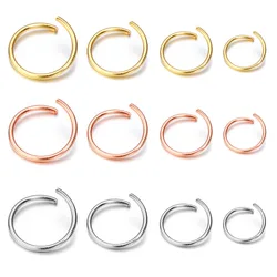 100-200pcs 3-8mm Gold Stainless Steel Open Jump Rings Split Rings Connectors For DIY Necklace Jewelry Finding Making Accessories