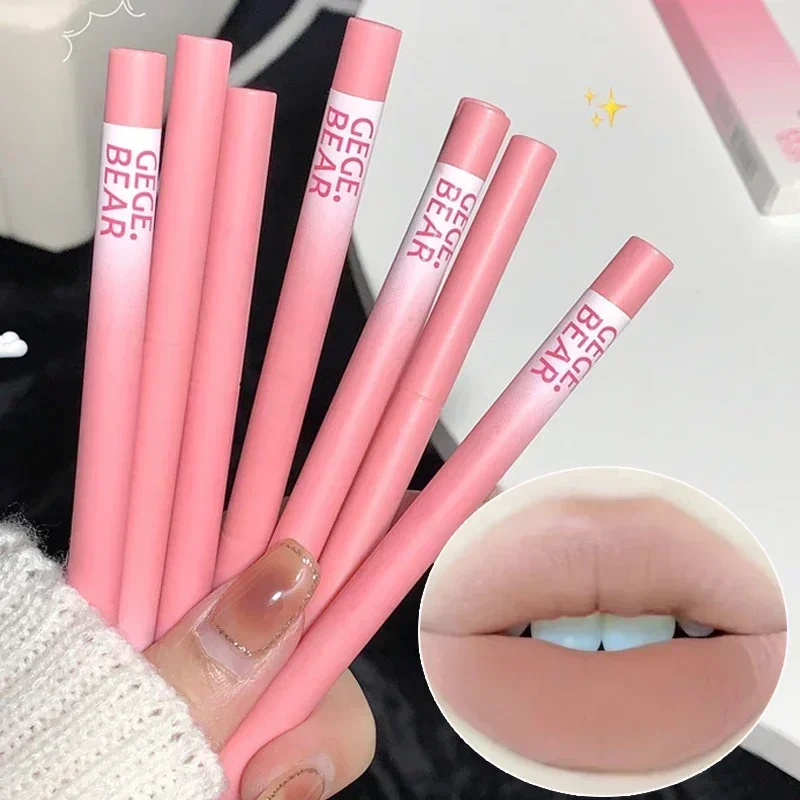 Waterproof Matte Lipliner Pencil Sexy Nude Brown Red Contour Tint Lipstick Lasting Non-stick Cup Lip Liner Lips Makeup Cosmetic