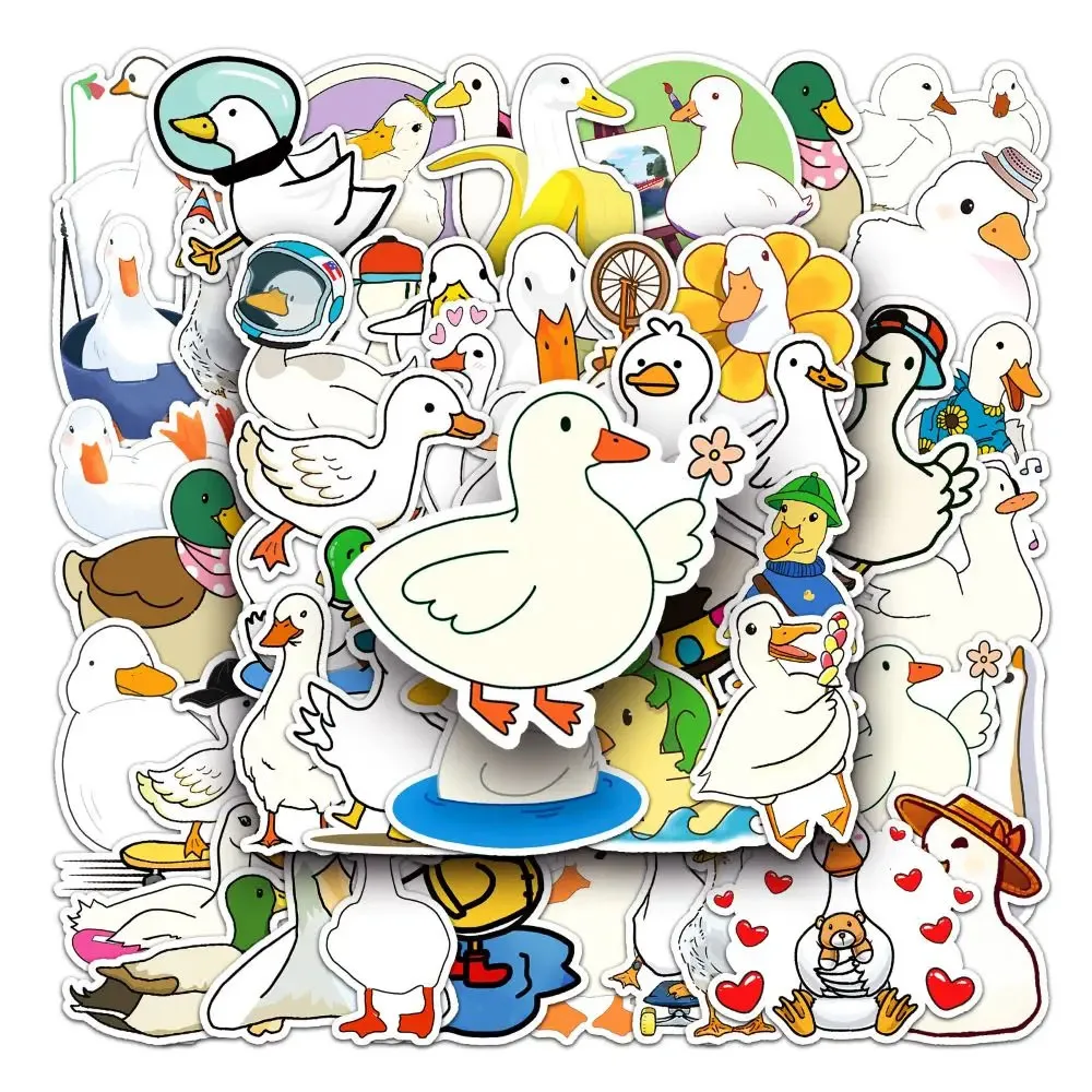 

Cartoon Duck Stickers for Kids 10/30/50pcs Set Decorative Decals for Children's Toys Refrigerators Phone Cases Notebooks & Suitc