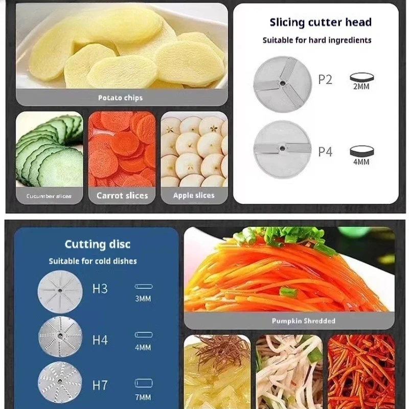 HLC-300 Vegetable Cutter Cutter Various Models Full Range of Accessories Cutter Blade Reamer Switch Screw