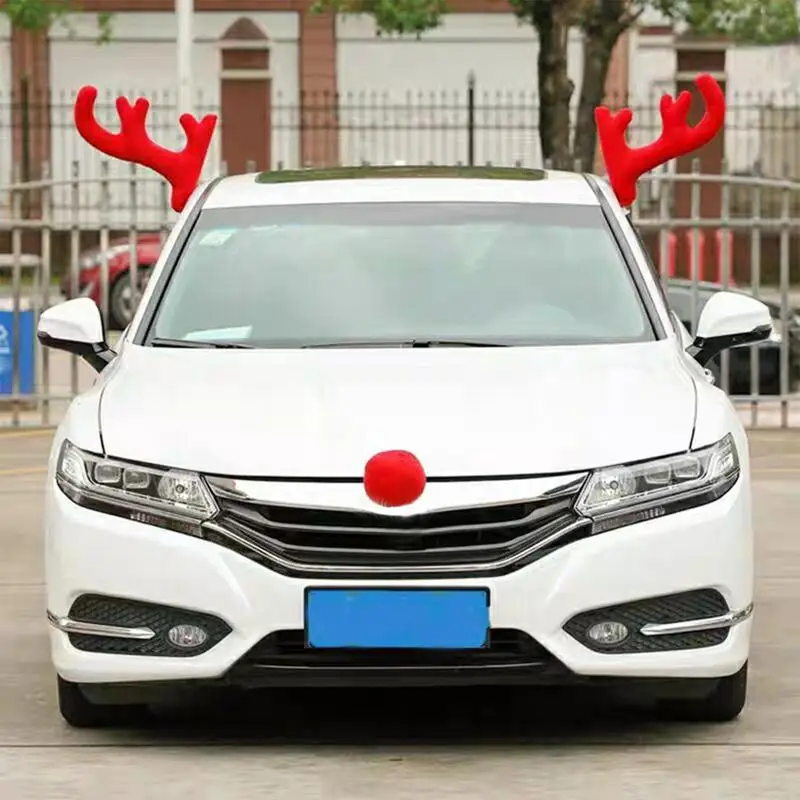 Deer Antlers for Car  Christmas Reindeer Antlers Reindeer Antlers Auto Christmas Decoration Truck Costume Reindeer Deer Antlers