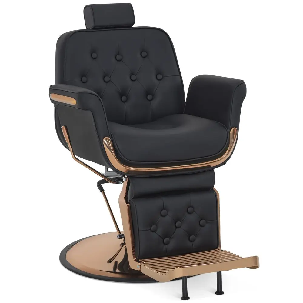 

Heavy Duty Barber Chair, Professional Reclining Salon Chair for Hair Stylist, Hydraulic Pump Barber Chairs for Barbershop, Salo