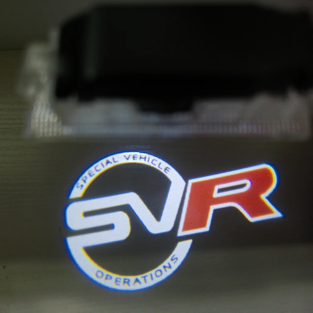 HD شبح لاند روفر SVR ضوء الباب 2 قطعة SVR ترحيب ضوء SVR ضوء الباب لاند روفر سيارة التصميم لاند روفر الظل مصباح