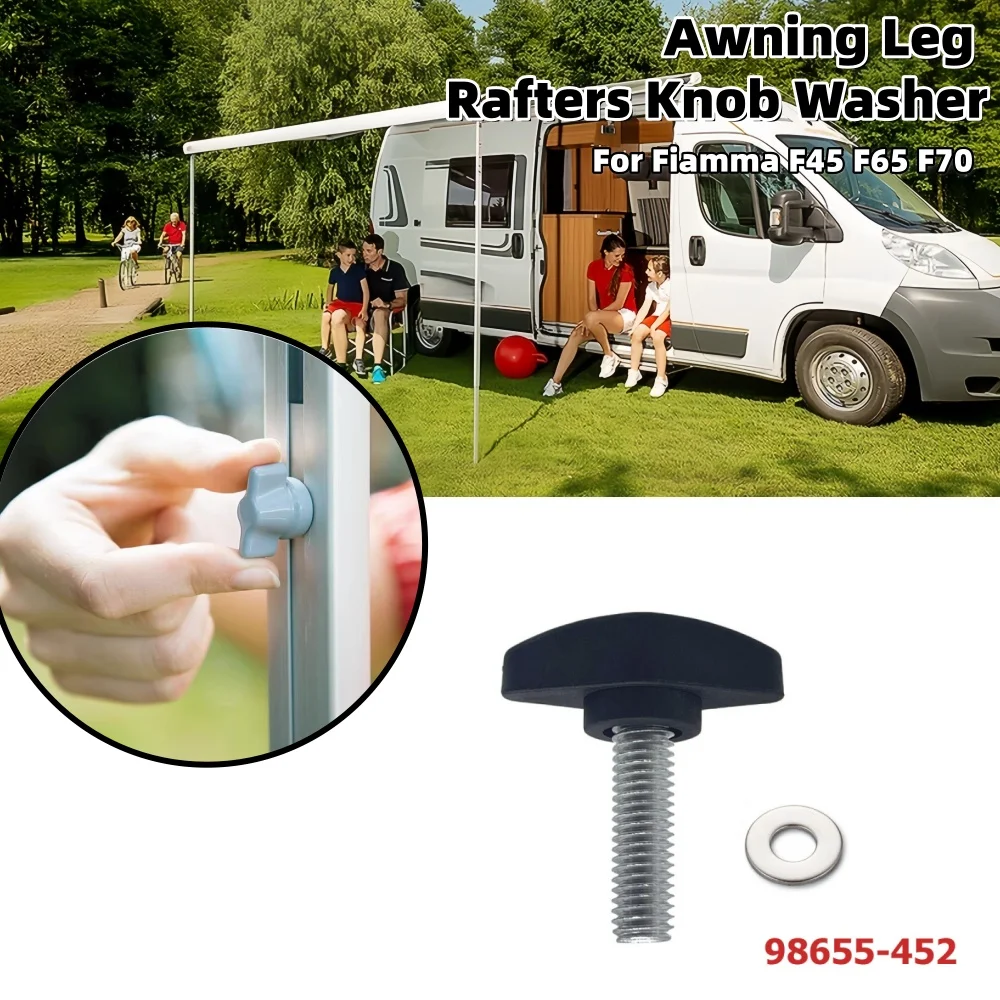 

1PCS RV Awning Leg Rafters Knob Washer 98655452 Upright Awning Leg Tightening Screw Caravan Accessories For Fiamma F45 F65 F70