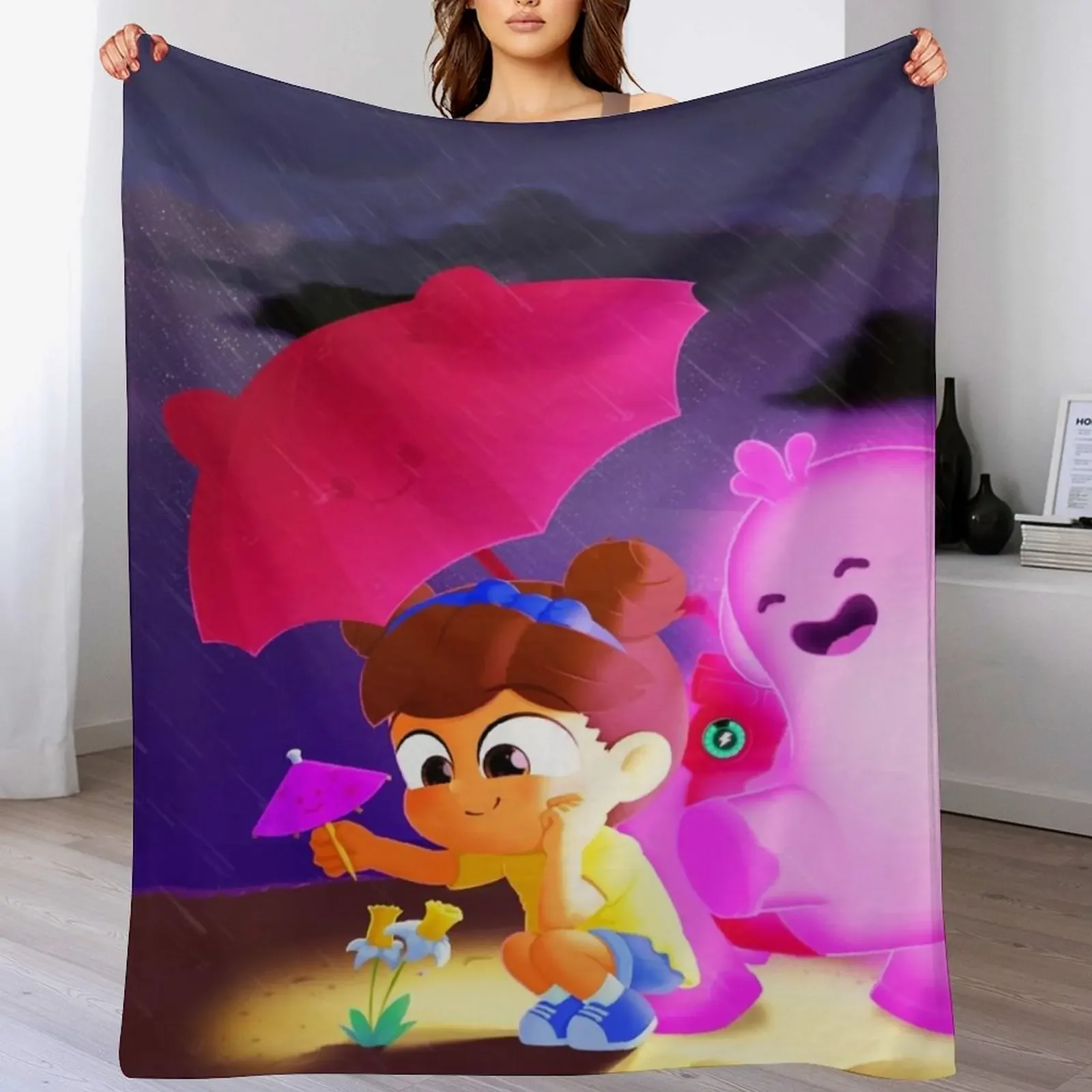 

remy and boo gift for fans remy and boo cartoon Throw Blanket Warm Cozy Throw Blanket for Living Room Couch