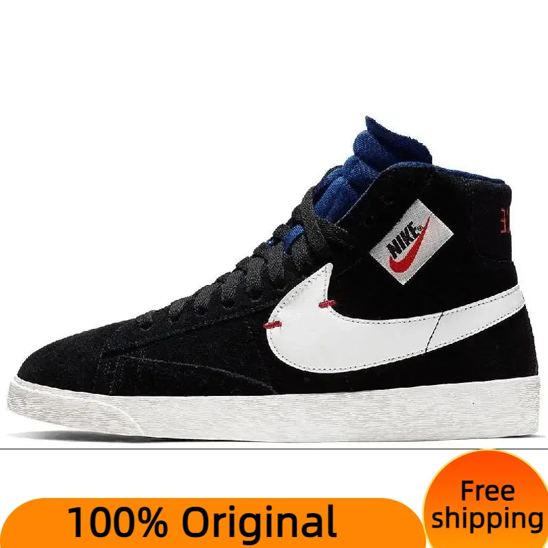 

Nike Blazer Mid Rebel XX Black Royal Blue Women's Sneakers shoes BQ4022-005 With Original Box