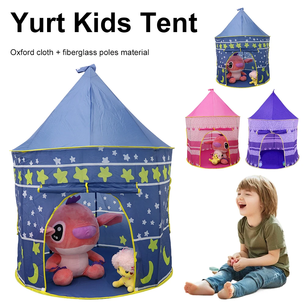 Play Tent for Kids Toddler with Carry Bag Princess Tent for Indoor & Outdoor Use Kids Castle Pop Up Tent Gift for Boys & Girls