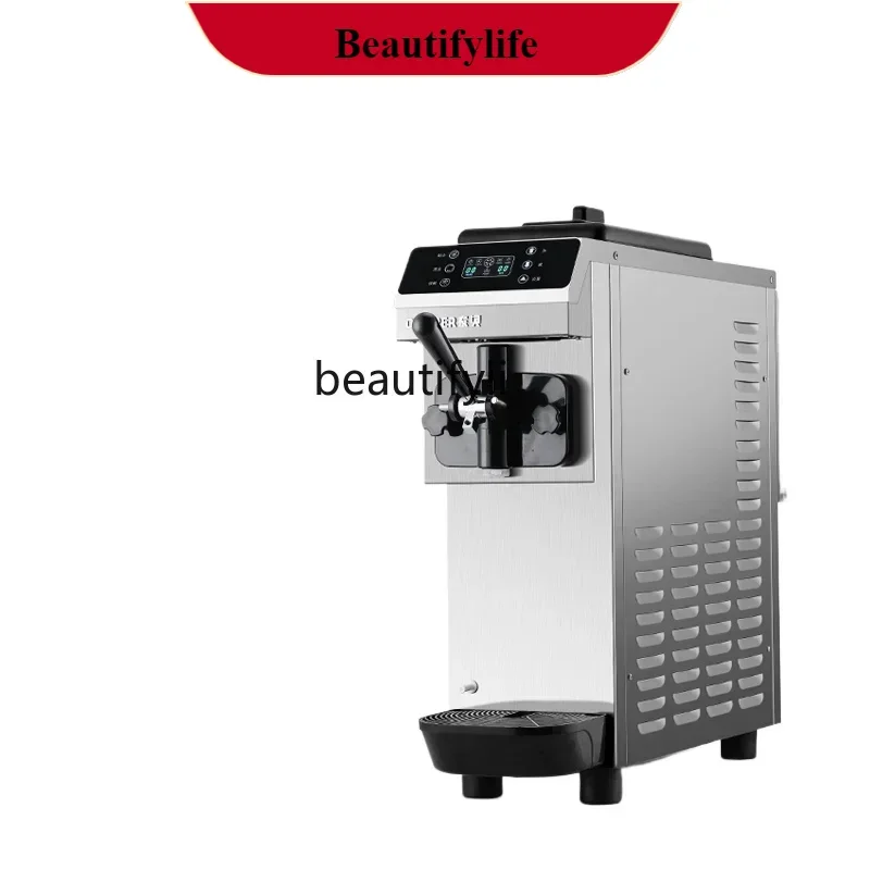 

E132 Ice Cream Machine Commercial Desktop Full-Automatic Ice Cream Machine Pre-Cooling Fresh-Keeping Stall Machine