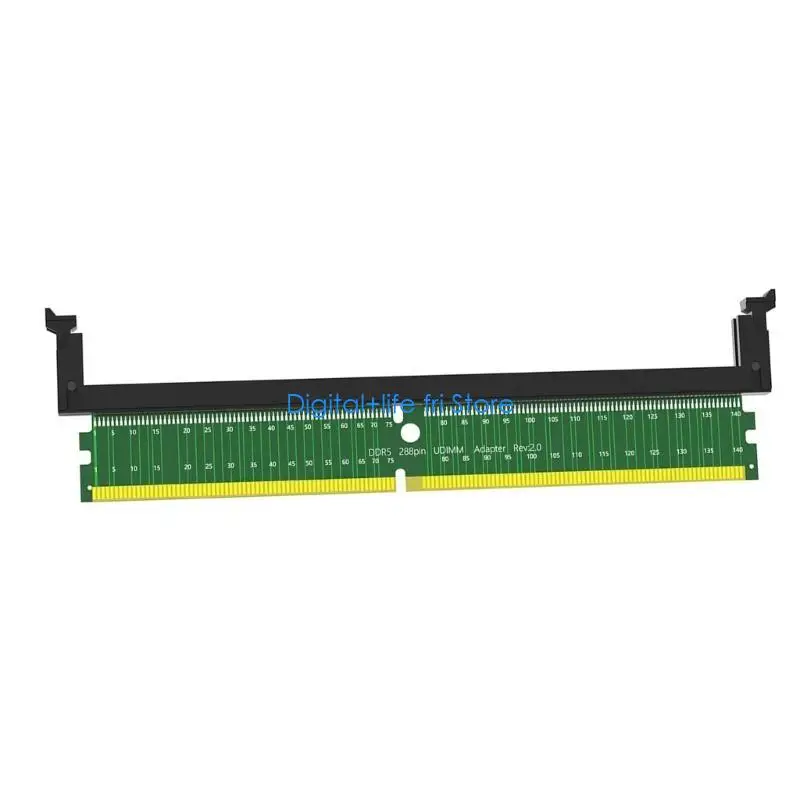 E06D DDR5 UDIMM 288Pin to SO DDR5 Slot Adapter Test Protective Card with Short Latches DDR5 Memory Testing Card Module