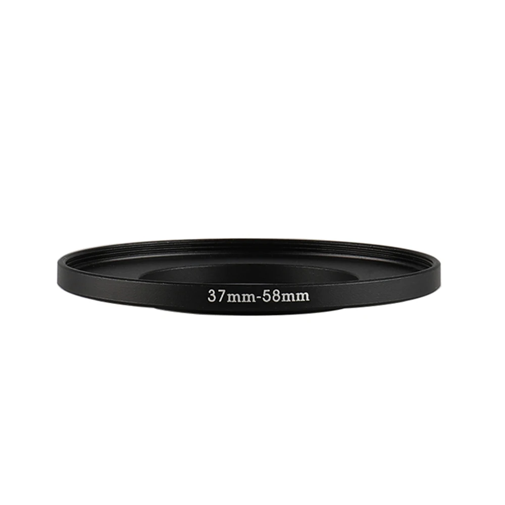 Aluminum Black Step Up Filter Ring 37mm-58mm 37-58 mm 37 to 58 Filter Adapter Lens Adapter for Canon Nikon Sony DSLR Camera Lens