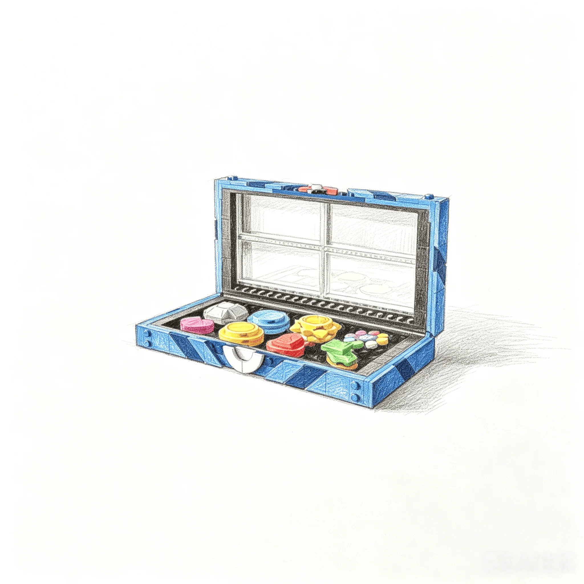 312pcs Popular Anime Kanto Region Badge Collection Model Building Blocks Diy Creative Assembly Bricks Toys Gifts