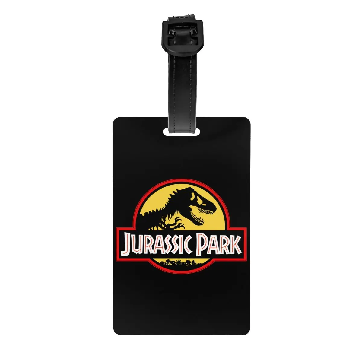 Jurassic Park Tag Bagagem com Impressão Dinossauro, Capa de Privacidade, Nome ID Card, Custom Bagagem Tags