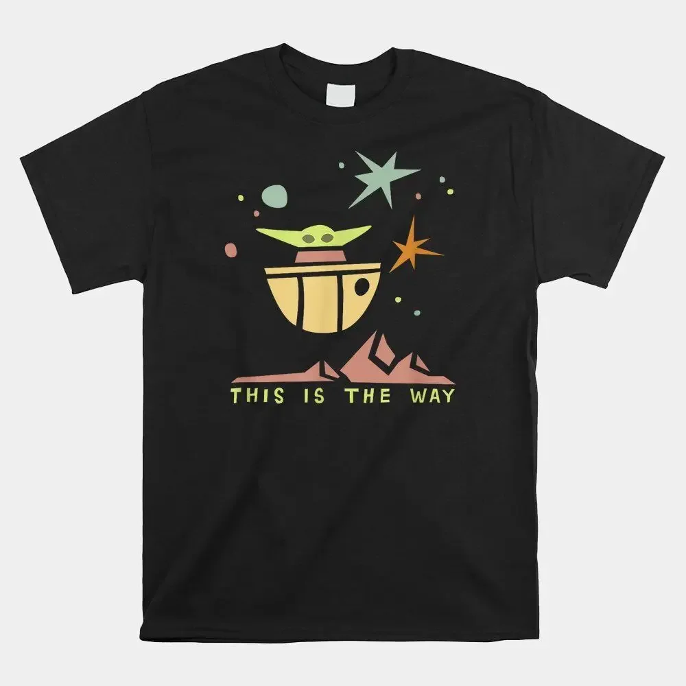 HOT SALE!! The  Grogu In Space 90S Retro Vintage T-shirt Size S-5XL  High Quality 100%Cotton Short Sleeve