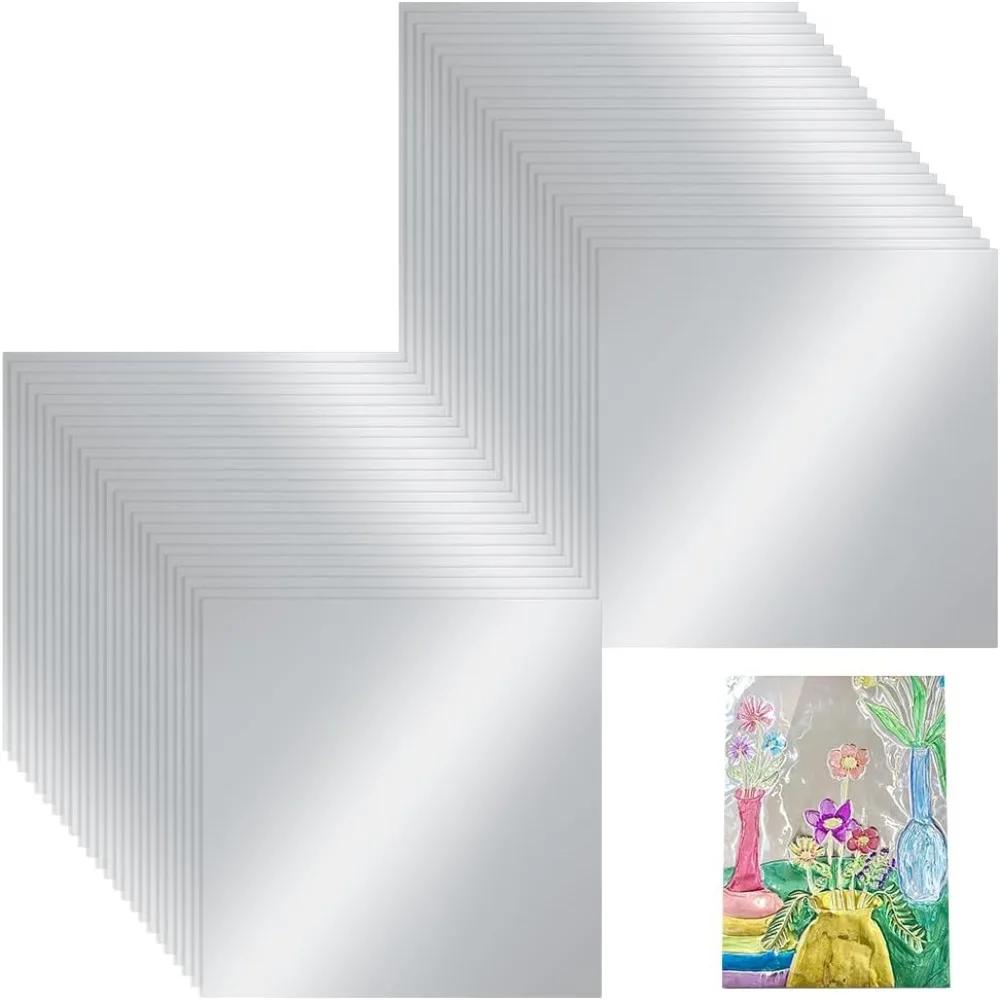 100 Blatt Aluminium-Metallhandwerk, DIY-Folienrolle, 0,07 mm dick, Alufolie, blinkende Rolle, Metallbleche zum Basteln von Kunstmalerei