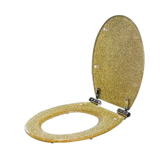 Household universal thickened slow drop silent waterproof toilet cover pumping old-fashioned toilet seat resin