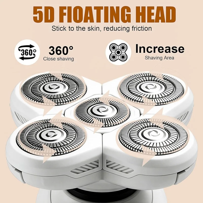 

5D Freebird Flex Series Electric Razor for Women-Silk Smooth Legs,Body Hair,Pubic Shaver for Private Area, Sensitive Skin