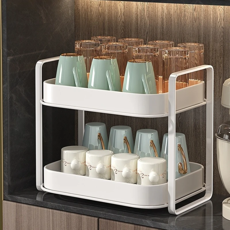 

Cup Holder Cup Storage Rack Kitchen SinkMultifunctional Storage Holder Water Cup TeaCup Tea Set Glass Storage Shelf Removable