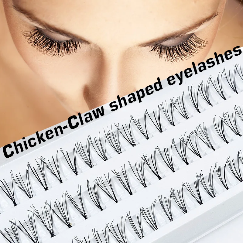 60 Bundle  3D False Eyelashes Nature Lasting Not Easy To Fall Off Enhance Eye Extension Make Up Volume Effect Graft Eyelash