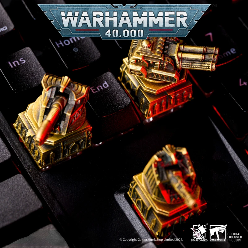 StarForged Star Casting Warhammer 40K Peripheral Mechanical Keyboard Cross Keyboard Hat Starship Macro Cannon Skyhawk